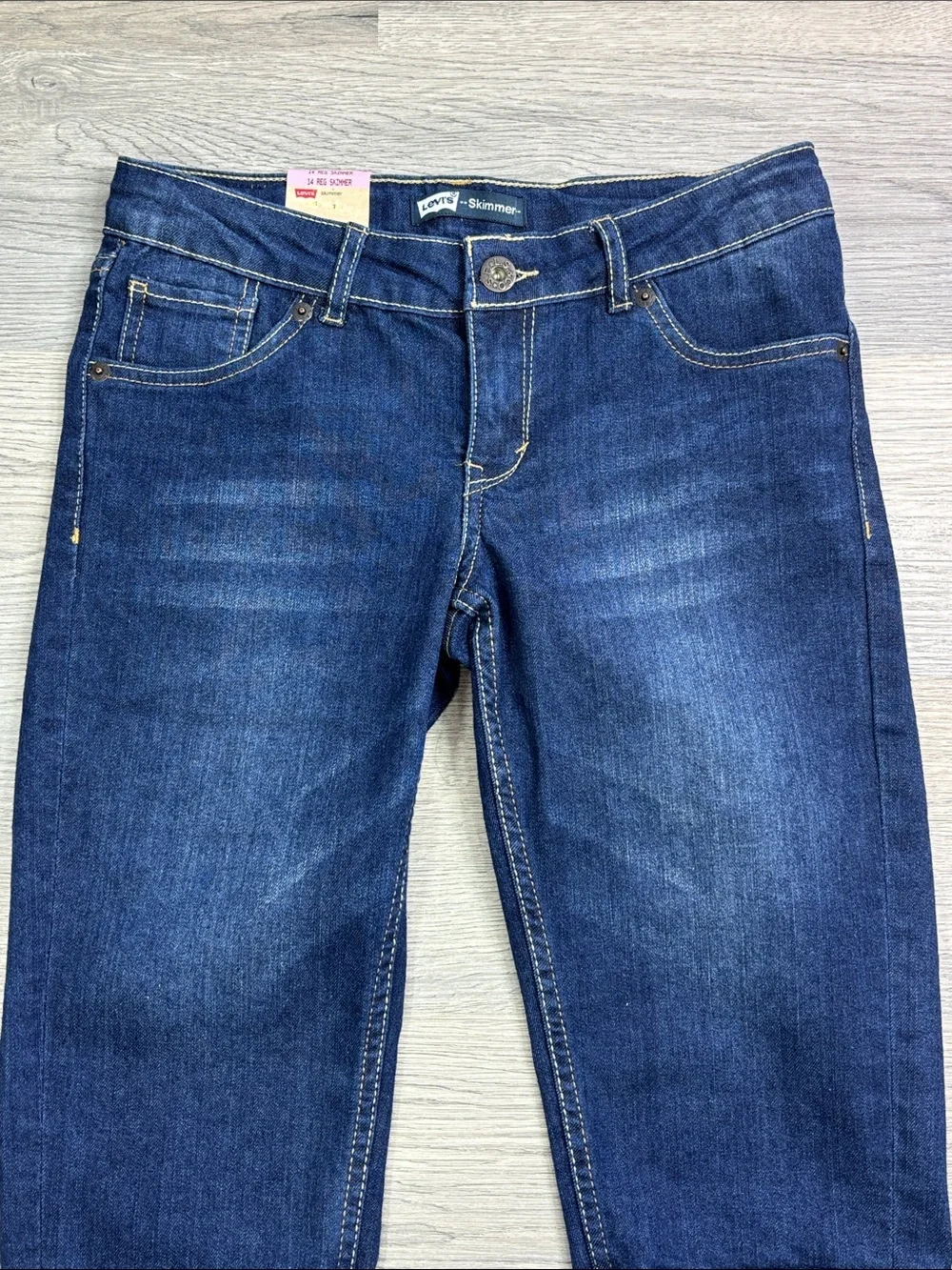Levi's Girls Blue Denim Skimmer Capris - size 14R NWT